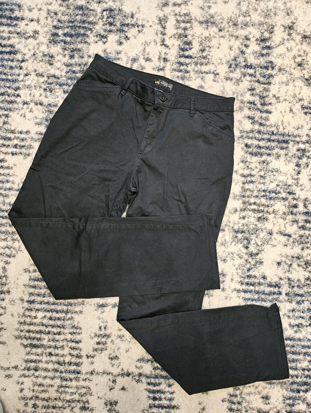 Lee Straight Leg Black Pants Waist